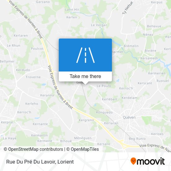 Rue Du Pré Du Lavoir map