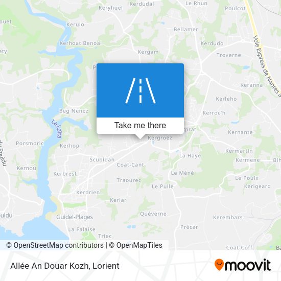 Allée An Douar Kozh map
