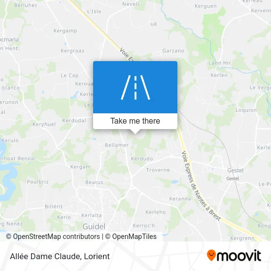 Allée Dame Claude map