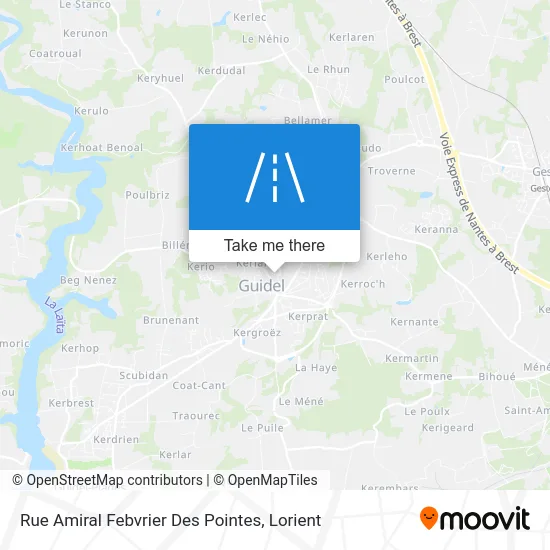 Rue Amiral Febvrier Des Pointes map