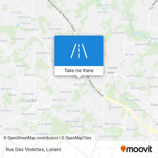 Rue Des Violettes map