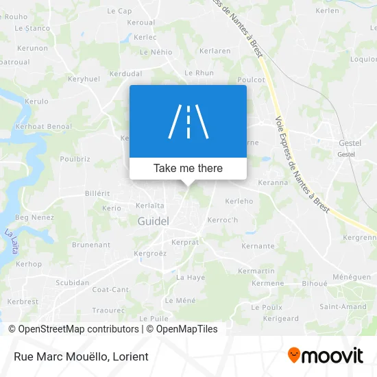 Rue Marc Mouëllo map