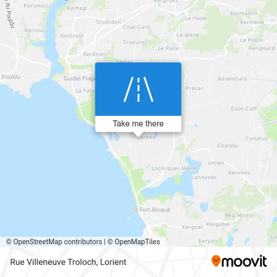 Rue Villeneuve Troloch map
