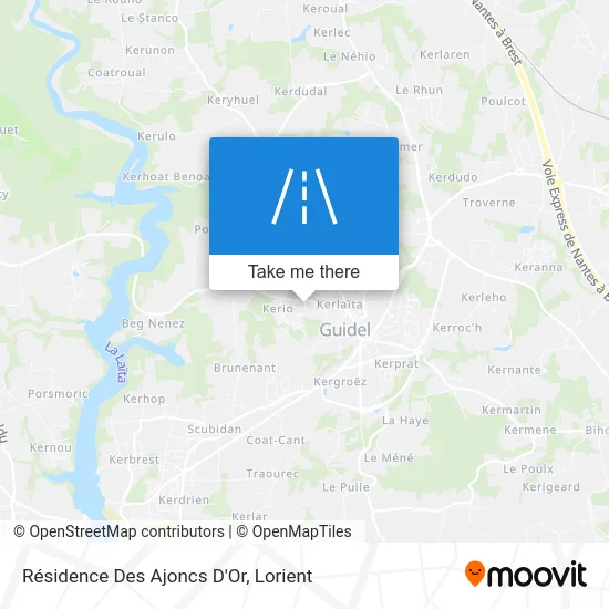 Résidence Des Ajoncs D'Or map