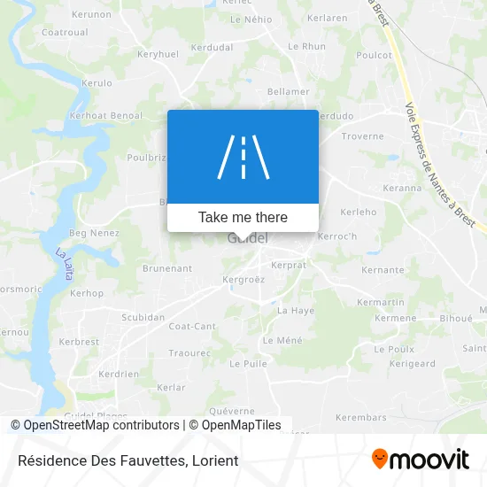 Résidence Des Fauvettes map