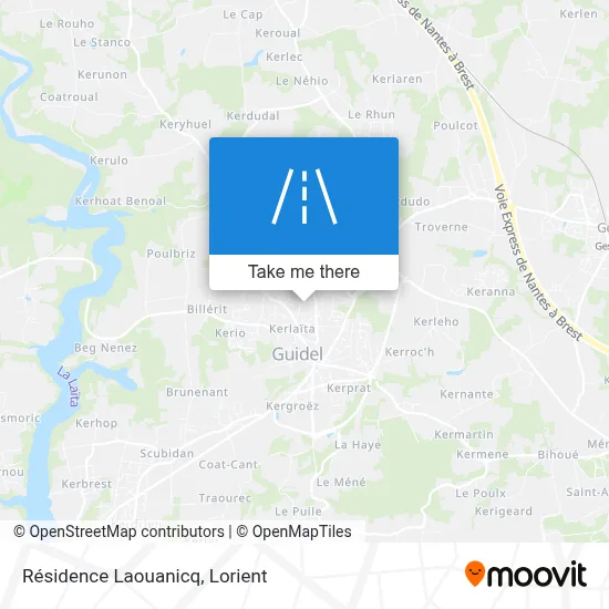 Résidence Laouanicq map