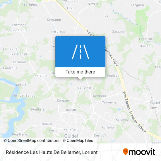 Résidence Les Hauts De Bellamer map