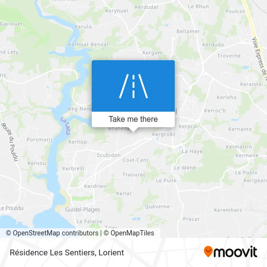 Résidence Les Sentiers map