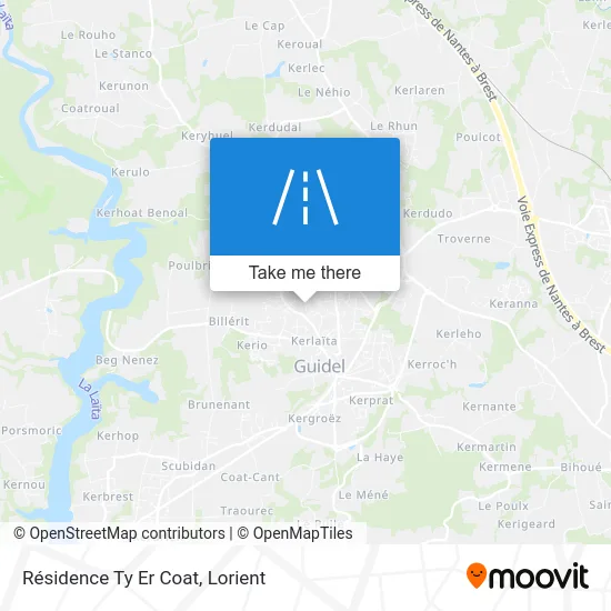 Résidence Ty Er Coat map