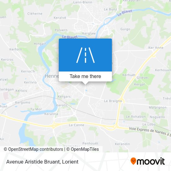 Avenue Aristide Bruant map