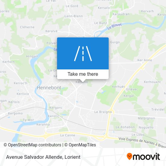 Avenue Salvador Allende map