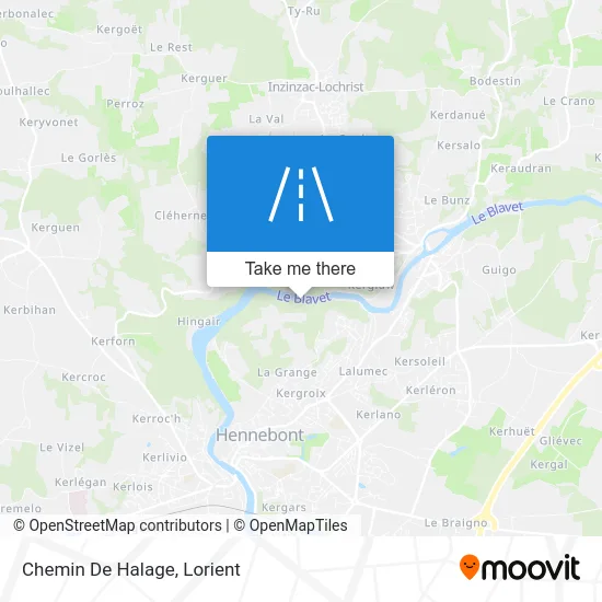 Chemin De Halage map