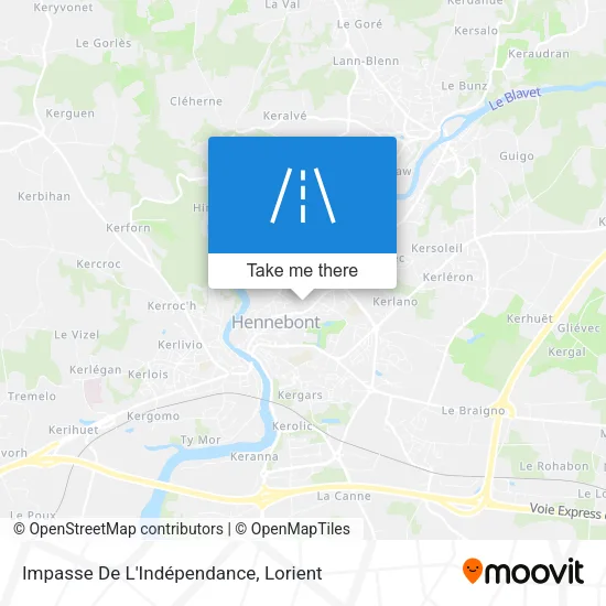 Impasse De L'Indépendance map
