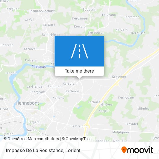 Impasse De La Résistance map