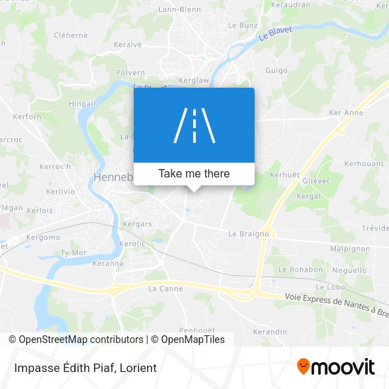 Impasse Édith Piaf map