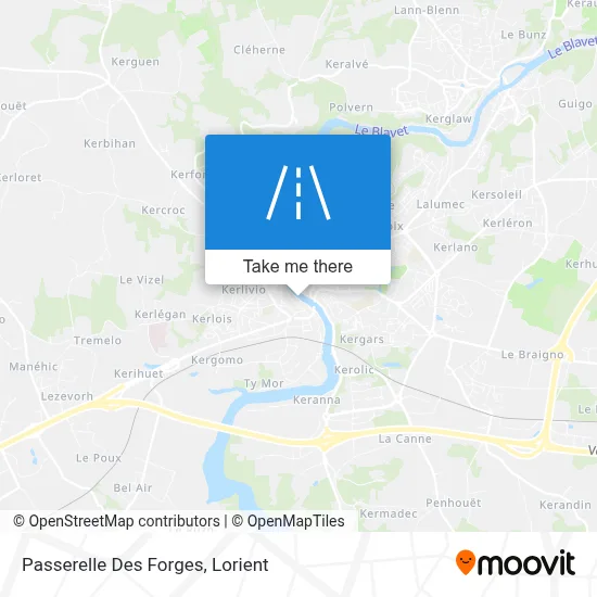 Passerelle Des Forges map