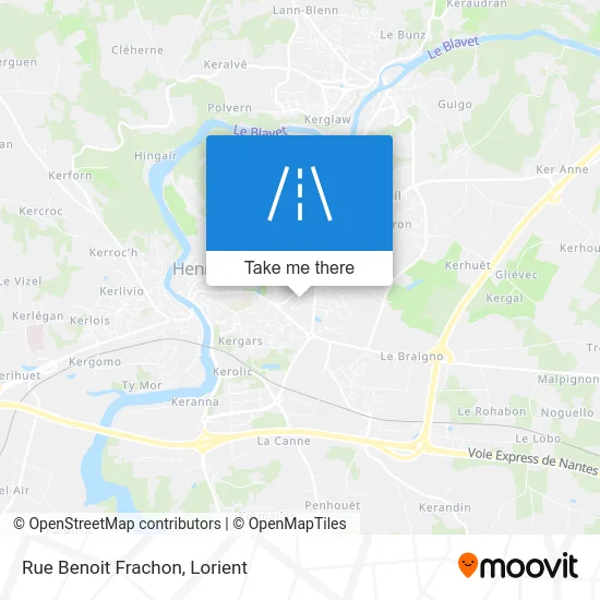 Rue Benoit Frachon map