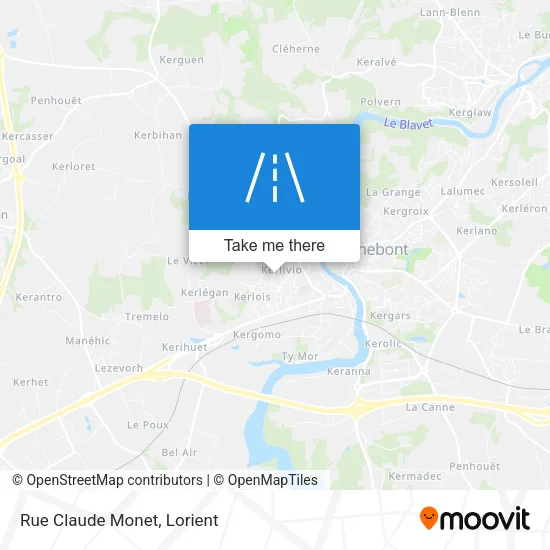 Rue Claude Monet map