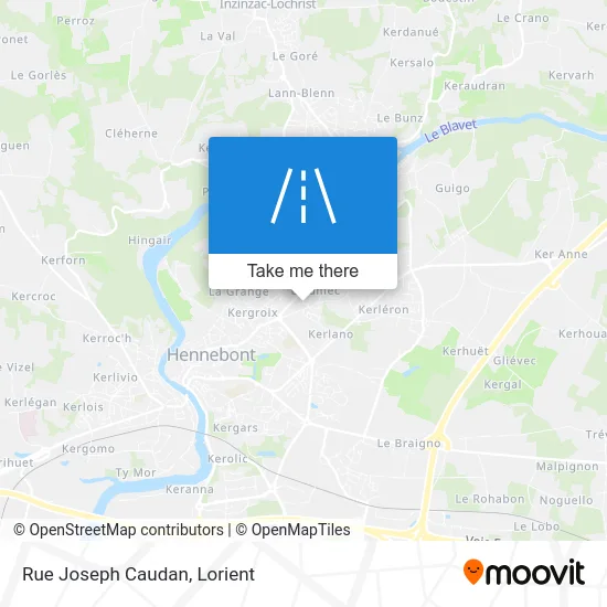 Rue Joseph Caudan map