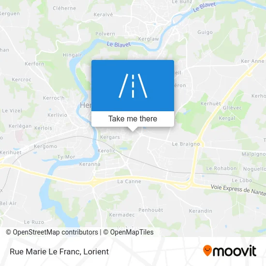Rue Marie Le Franc map