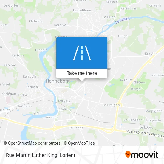 Rue Martin Luther King map