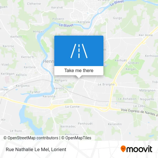 Rue Nathalie Le Mel map