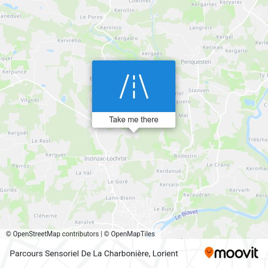 Parcours Sensoriel De La Charbonière map