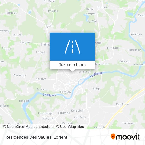 Résidences Des Saules map