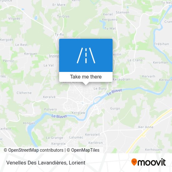 Venelles Des Lavandières map