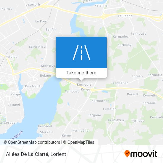 Allées De La Clarté map