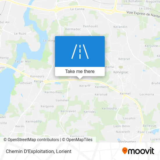 Chemin D'Exploitation map