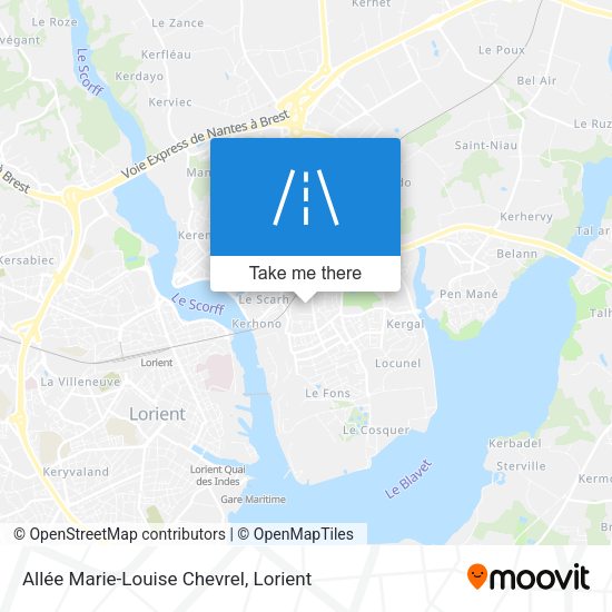 Allée Marie-Louise Chevrel map