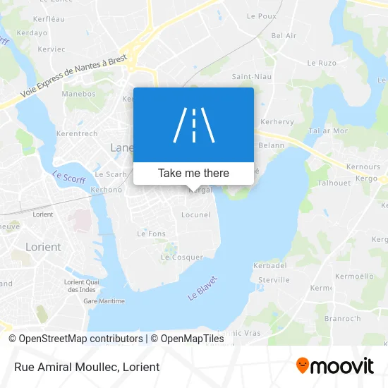 Rue Amiral Moullec map