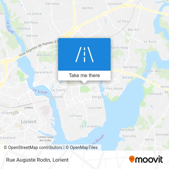 Rue Auguste Rodin map