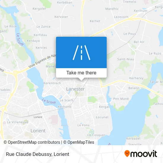 Rue Claude Debussy map