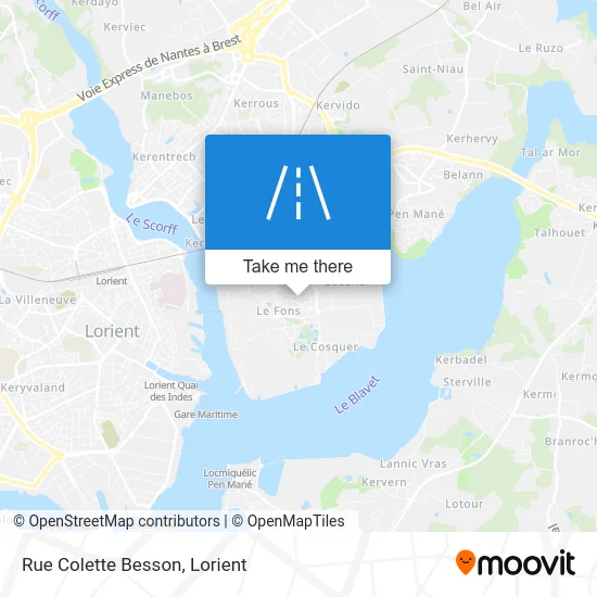 Mapa Rue Colette Besson