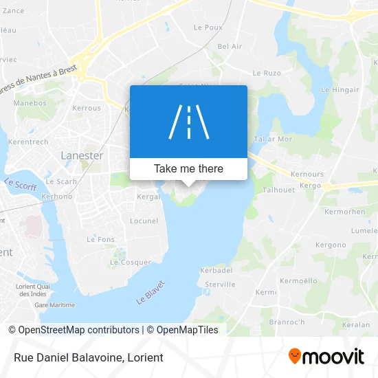 Rue Daniel Balavoine map
