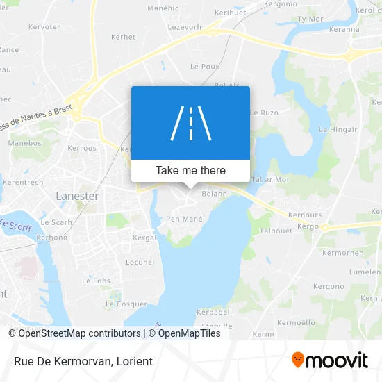 Rue De Kermorvan map