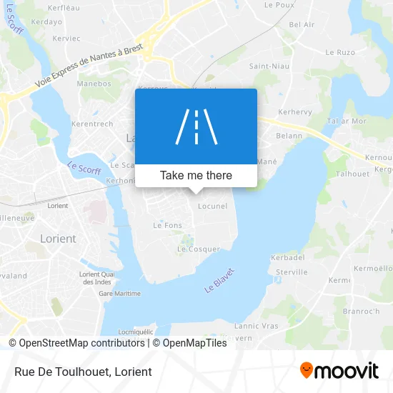 Rue De Toulhouet map