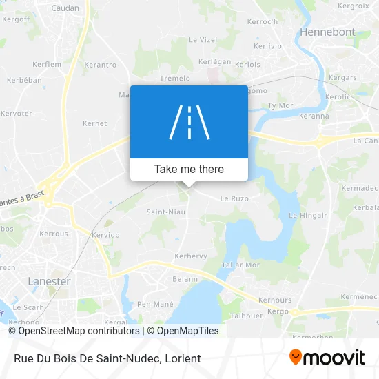Rue Du Bois De Saint-Nudec map