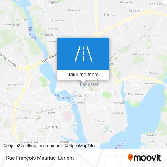 Rue François Mauriac map