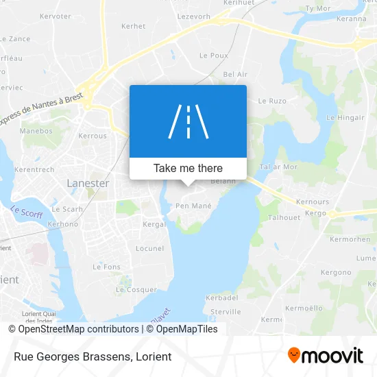 Rue Georges Brassens map