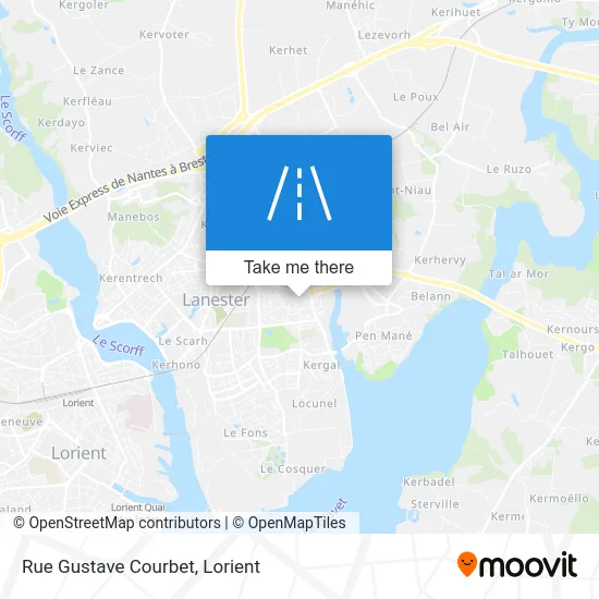 Rue Gustave Courbet map