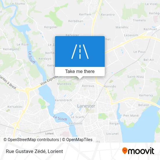 Rue Gustave Zédé map