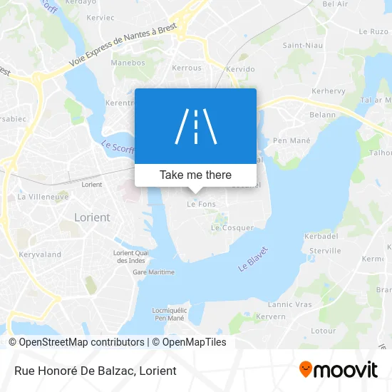 Rue Honoré De Balzac map