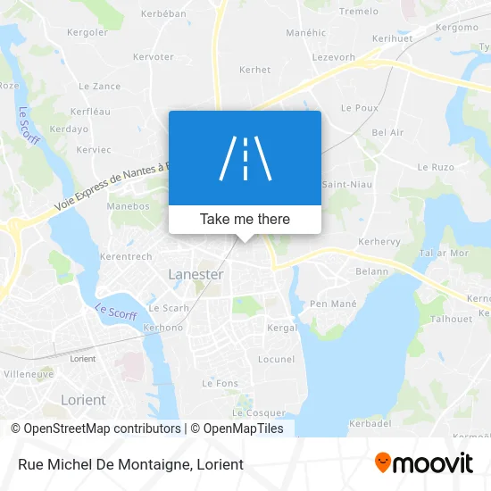 Rue Michel De Montaigne map