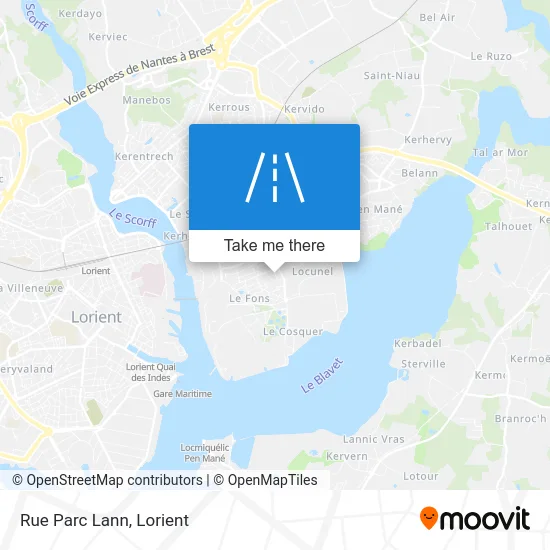 Rue Parc Lann map