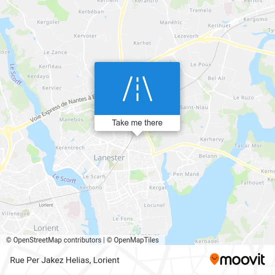 Rue Per Jakez Helias map