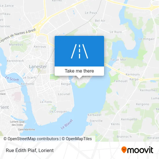 Rue Édith Piaf map