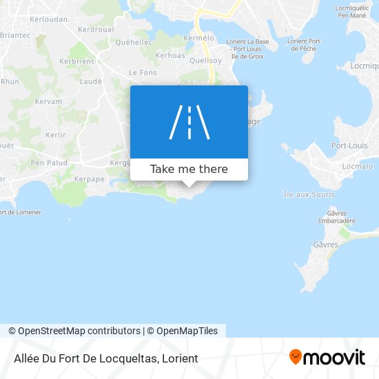 Mapa Allée Du Fort De Locqueltas